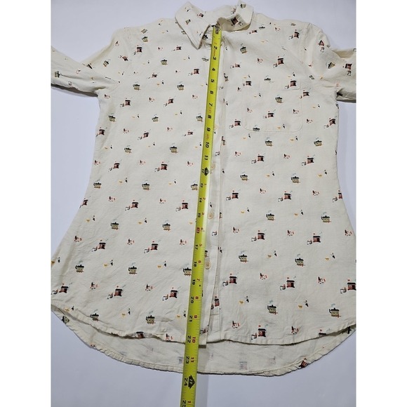 United By Blue All Over Ice-Fishing Print Shirt Women's XS - Picture 8 of 13